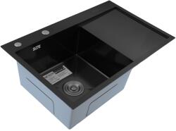 Böhm Chiuvetă de bucătărie din inox alimentar SUS304 BH7849LB BÖHM Nano Black 780x490x215 mm (16979) Chiuveta