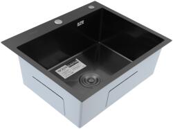 Böhm Chiuvetă de bucătărie din inox alimentar SUS304 BH6050B BÖHM NANO-BLACK 600X500X215 mm (16977) Chiuveta