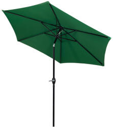 Brius Umbrela terasa gradina, cu manivela si inclinare, diametru 250cm, Verde (GU-0033)