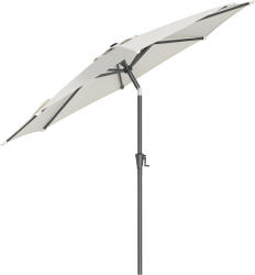 Brius Umbrela de gradina, cu manivela pentru deschidere, sistem inclinare, 300cm, bej (EZ-GPU30BE)