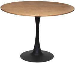 Brius Masa rotunda Atmosphera Elias, 102x74 cm, MDF si metal, negru si stejar (JJ-184932)
