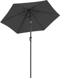 Brius Umbrela gradina manivela inclinare 200 cm poliester uv50, stalp metalic, compacta, gri (EZ-GPU202G01)
