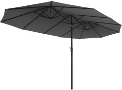 Brius Umbrela de gradina dubla, cu manivela, 460 x 270 cm, gri (EZ-GPU36GY)