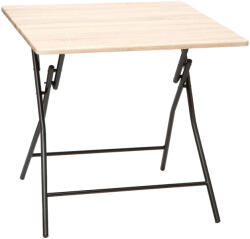 Brius Masa pliabila 5Five patrata pentru 4 persoane, MDF si otel, 80x80x75 cm, bej (JJ-164713)