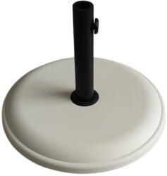 Brius Suport baza umbrele gradina beton rotund 45 cm diametru, 16 kg, rezistent vant, alb (GAO-0896)