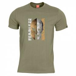 Pentagon® Tactical Tricou pentru bărbați Fearless Warrior Pentagon® (Culoare: Verde măsliniu, Mărime: 3XL)