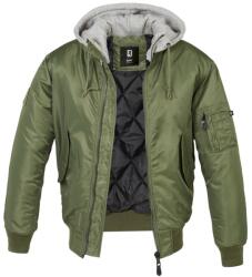 Brandit® Geacă de iarnă MA1 Sweat Hooded Brandit® (Culoare: Verde măsliniu, Mărime: 5XL)