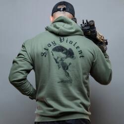 Brothers in Arms® Bluza Stay Violent Brothers in Arms® (Culoare: Verde măsliniu, Mărime: S)