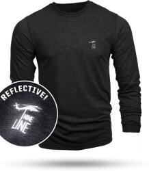 Nine Line® Tricou cu mânecă lungă Reflective Dropline Logo Nine Line® (Culoare: Negru, Mărime: S)