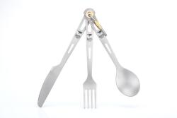 Keith Titanium® Tacamuri din titan în 3 piese Keith® (Culoare: Argintiu) Tacam