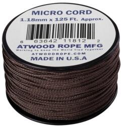 Atwood Rope MFG® Coardă Micro Cord Padáková (125 ft) ARM® (Culoare: Maro)