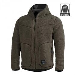 Pentagon® Tactical Hanorac Ianos Sherpa Fleece Reversible Pentagon® (Culoare: RAL7013 / negru, Mărime: 3XL)