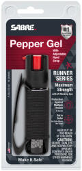SABRE® (Security Equipment Corporation) Spray de apărare pentru alergători Sabre Red® (Culoare: Negru)