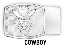 Kore Essentials® Cataramă metalică Western pentru curele Kore® (Culoare: Argintiu, Variantă: COWBOY)