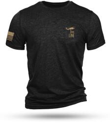 Nine Line® Tricou Tan Dropline Logo Nine Line® (Culoare: Negru, Mărime: 3XL)
