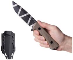 ANV Knives® Cuțit cu lamă fixă P250 ANV® (Culoare: GRNPU Písková, Variantă: Ceracote Black CAMO)