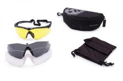 Revision Ochelari StingerHawk Deluxe Revision®, 3 lentile (Culoare: Negru, Mărime: Regulat)
