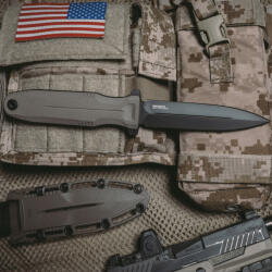 SOG® Specialty Knives & Tools Daga Pentagon FX SOG® (Culoare: FDE, Variantă: Lamă neagră)
