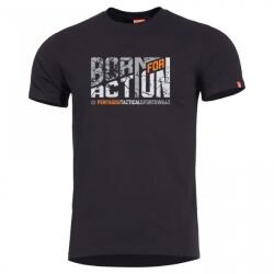 Pentagon® Tactical Tricou pentru bărbați Born For Action Pentagon® (Culoare: Negru, Mărime: 3XL)