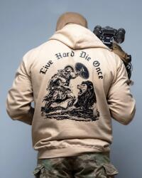 Brothers in Arms® Hanorac Die Once Brothers in Arms® (Culoare: Piatra de nisip, Mărime: XL)