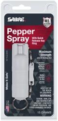 SABRE® (Security Equipment Corporation) Spray de apărare / inel cu eliberare rapidă Sabre Red® (Culoare: Gri)