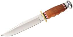 KA-BAR Cuțit cu lamă fixă Bowie KA-BAR® (Culoare: Maro, Variantă: Lamă argintie - Satin)