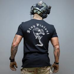 Brothers in Arms® Tricou Stay Violent Brothers in Arms® (Culoare: Negru, Mărime: XXL)