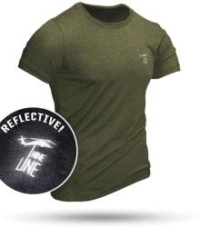 Nine Line® Tricou Athletic Reflective Dropline Logo Nine Line® (Culoare: Verde măsliniu, Mărime: XL)