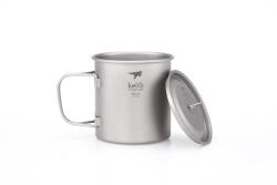 Keith Titanium® Cana de titan cu capac Keith® 550 ml (Culoare: Argintiu)