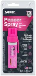 SABRE® (Security Equipment Corporation) Spray de apărare Compact cu clemă Sabre Red® (Culoare: Roz )