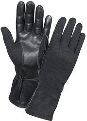 Rothco® Mănuși de aviație GI rezistente la flăcări și căldură Rothco® (Culoare: Negru, Mărime: M)