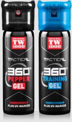 TW1000 Set de spray-uri Tactical Pepper Gel + Gel de Antrenament TW1000® / 45 ml (Culoare: Negru)