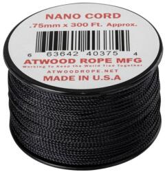 Atwood Rope MFG® Coardă Nano Cord Padáková (300 ft) ARM® (Culoare: Negru)