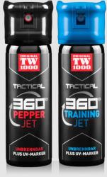 TW1000 Set spray-uri Tactical Pepper Jet + Training Jet TW1000® / 45 ml (Culoare: Negru)