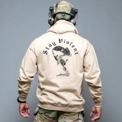 Brothers in Arms® Bluza Stay Violent Brothers in Arms® (Culoare: Piatra de nisip, Mărime: 3XL)