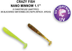 Crazy Fish Nano Minnow 27-6-5 / 27-68-5 gumihal