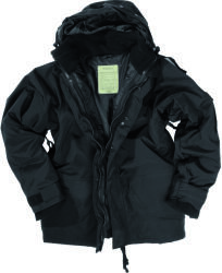 Mil-Tec® (Sturm Handels) Jachetă funcțională impermeabilă COLD Mil-Tec® (Culoare: Negru, Mărime: M)