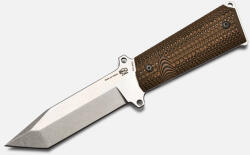Bul Armory® Cuțit 1911 Black Hammer Forged Bul® (Culoare: Maro, Variantă: Lamă neagră forjată)
