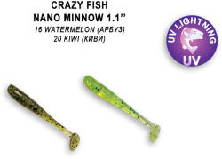 Crazy Fish Nano Minnow 27-16-5 / 27-20-5 gumihal