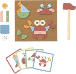 Tooky Toy Játék kalapáccsal Formák Pasztell (TH155N)