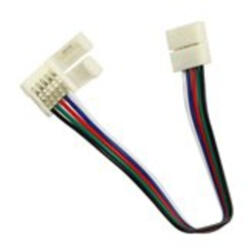 LEDISSIMO Forrasztásmentes sarokelem 12 mm-es RGBW LED szalaghoz (400615)