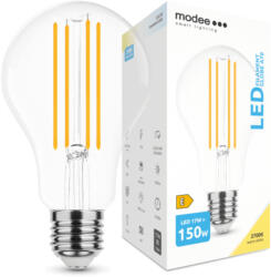 Modee LED lámpa , égő , izzószálas hatás , filament , E27 foglalat , A70 , 17 Watt , 2452 lumen , meleg fehér , Modee (ML-A70F2700K17WE27)
