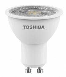Toshiba LED lámpa , égő , szpot , GU10 foglalat , 4 Watt , 38° , természetes fehér , TOSHIBA , 5 év garancia (DELS-GU44004T8AE21)