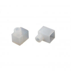 LEDISSIMO FlexPro végzáró , DIY10T szilikon LED profilhoz , lyukas (407133)