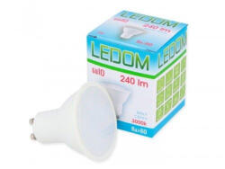 GMLedline GU10 LED izzó, 3W, meleg fehér, 3000K, 240lm, CRI≥80, LED line, LL-248658 (LL-248658)