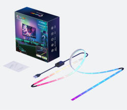 LEDISSIMO Digitális LED szalag szett , RGB , TV képernyő követő funkcióval , dimmelhető , 2m , PC-hez csatlakoztatható , WIFI/Bluetooth , TUYA , LEDISSIMO AMBIENT LIGHT (421139)