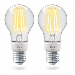 Innr LED lámpa , égő , INNR , izzószálas hatás , filament , 2 x E27 , 2 x 4.2 Watt , meleg fehér , dimmelhető , Philips Hue kompatibilis (RF 265-2)