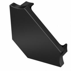 Lumines Végzáró CORNER alumínium U profilhoz , teli , fekete (12-0042-01)