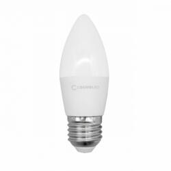 COSMOLED LED lámpa , égő , gyertya , E27 foglalat , 6W , hideg fehér , COSMOLED (416562)