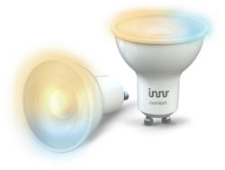 Innr LED lámpa , égő , INNR , szpot , 2 x GU10 , 42° , 2 x 4.8 Watt , CCT , dimmelhető , Philips Hue kompatibilis (RS 229 T-2)